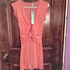 Dressfo Pink Twisted Knot Sleeveless Dress Size M NWT
